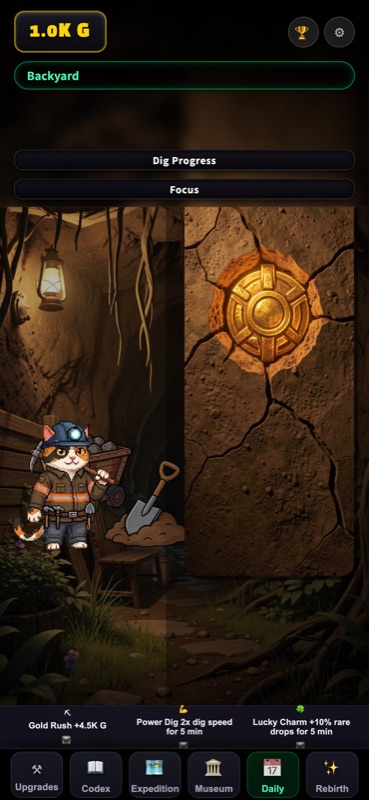 Dig Cat — Idle Artifact Tycoon